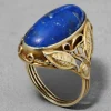 Antique 1900s 14k Gold Lapis Ring