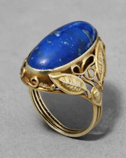 Antique 1900s 14k Gold Lapis Ring