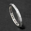 Antique 1910s Platinum & Diamond Band Ring