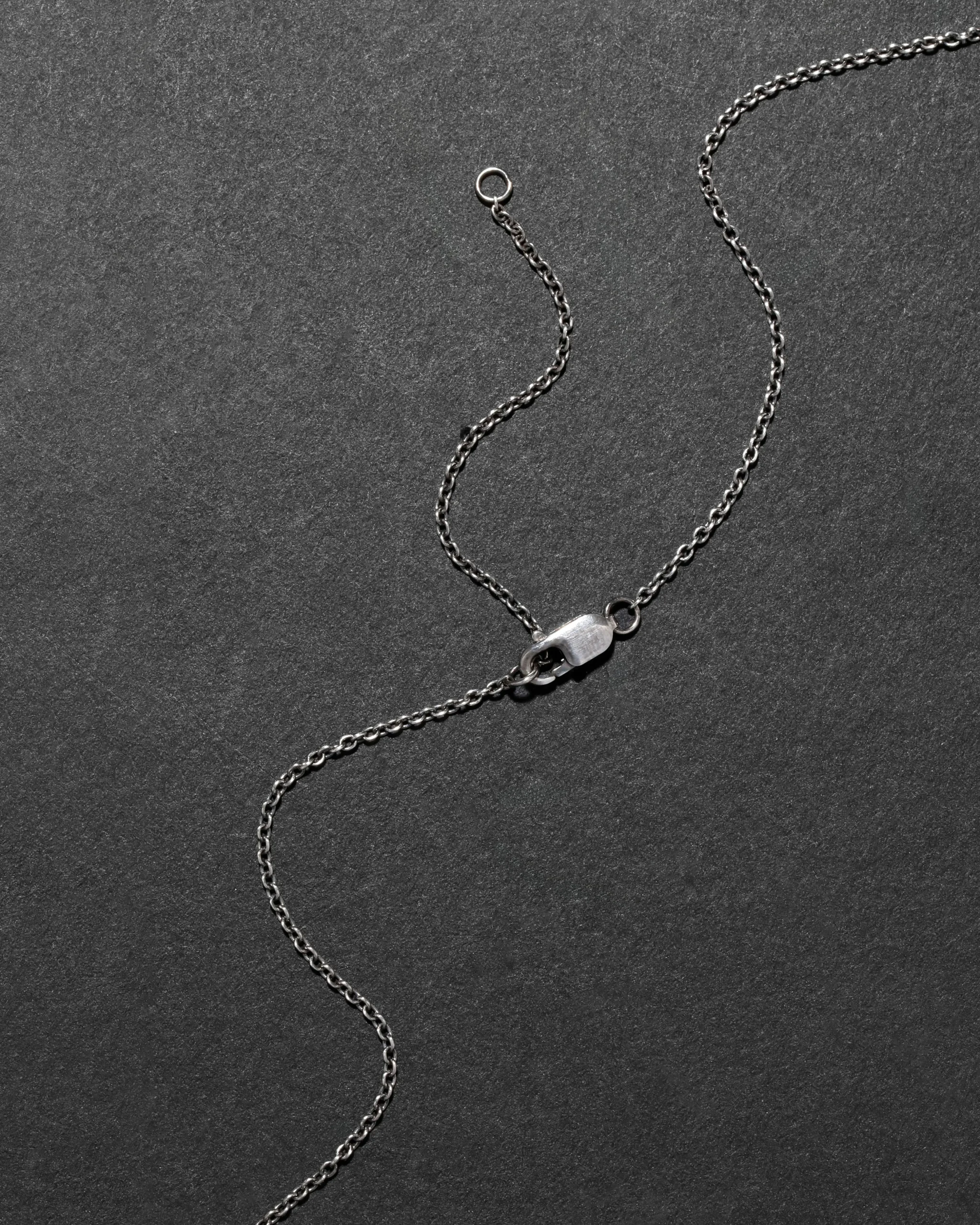 Antique 1920s Sterling Silver Cross Locket Pendant Necklace