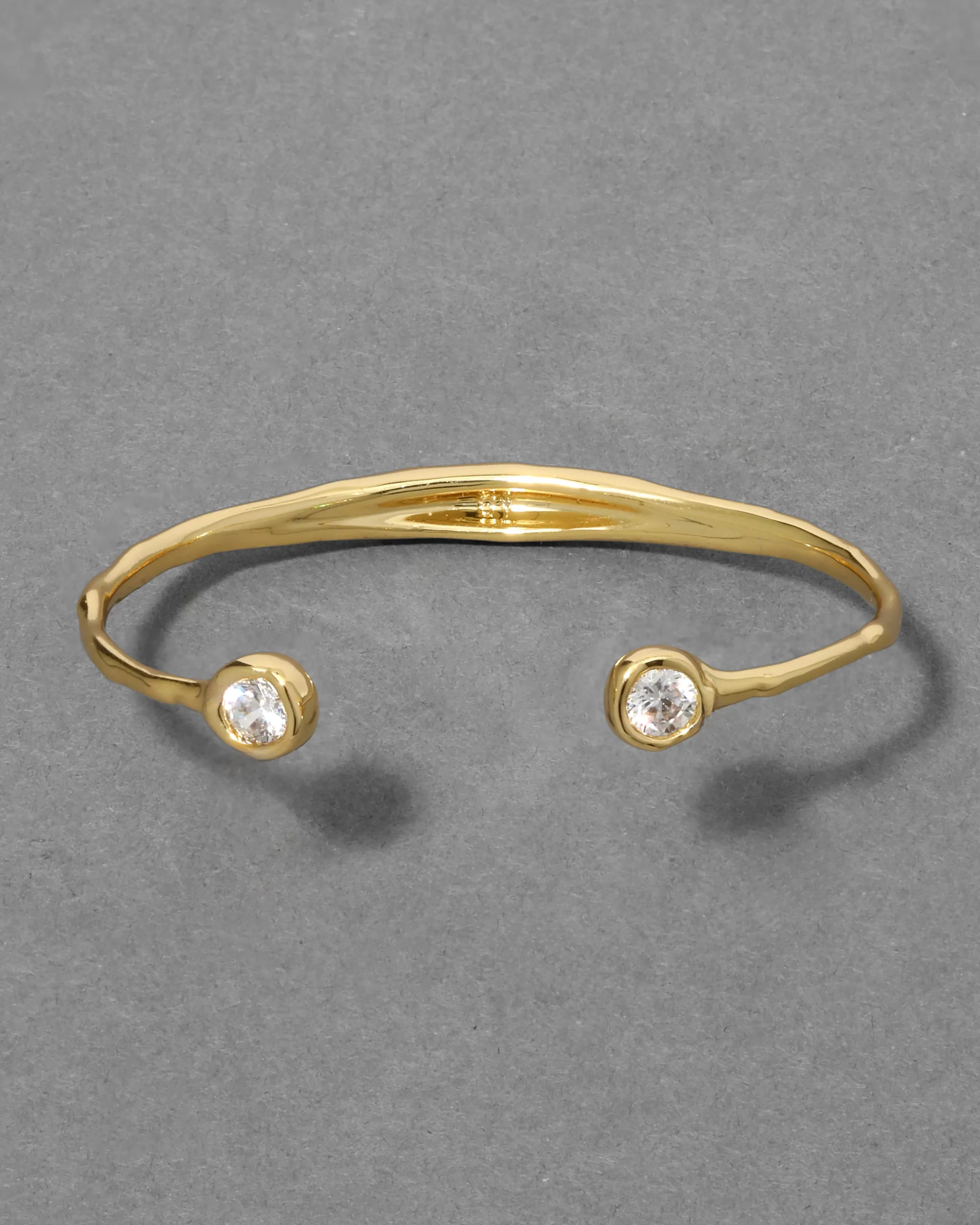 Asterales Crystal Skinny Capped Cuff Bracelet
