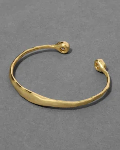 Asterales Crystal Skinny Capped Cuff Bracelet