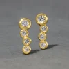 Asterales Gold Bar Earring