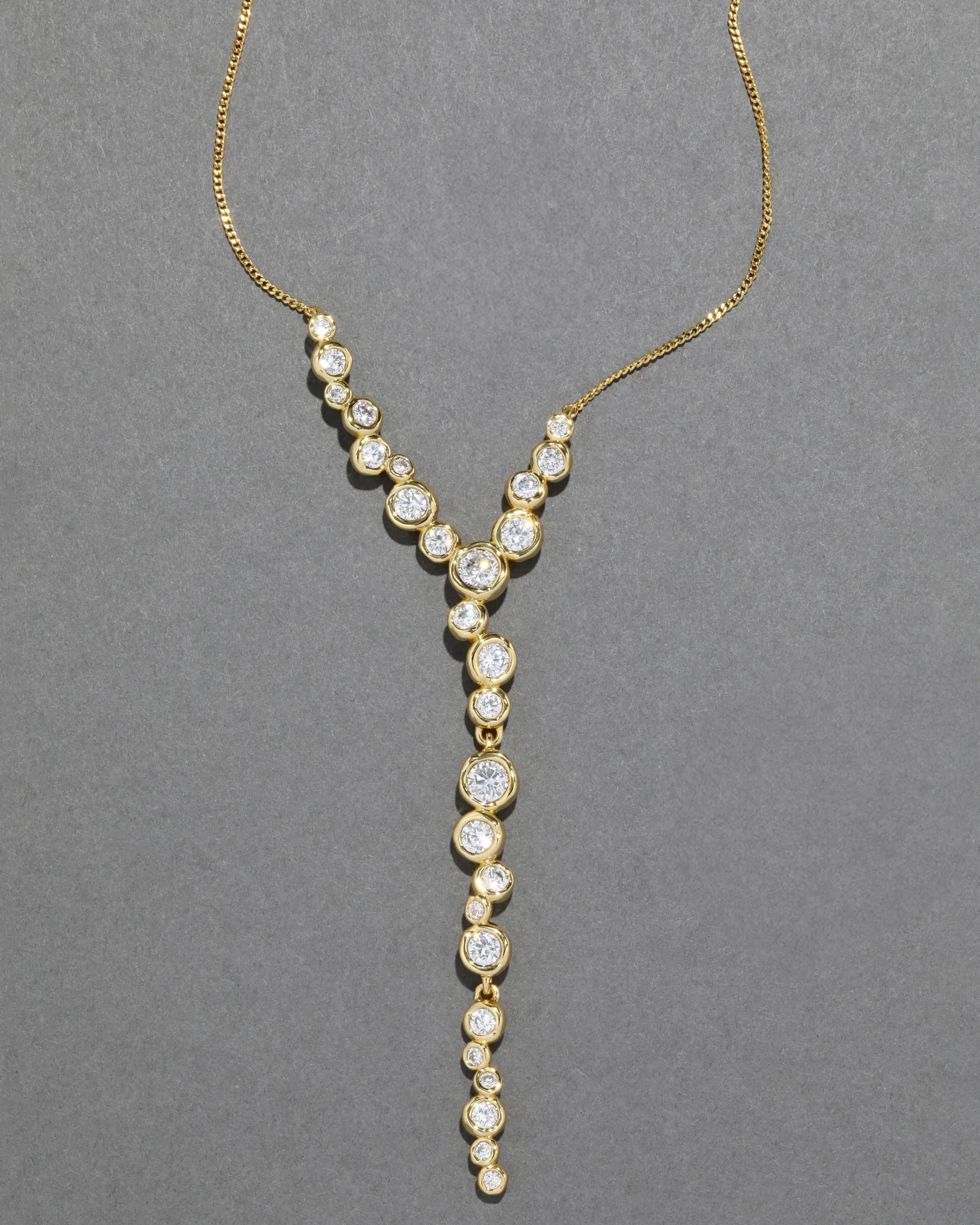 Asterales Gold Cascading Necklace