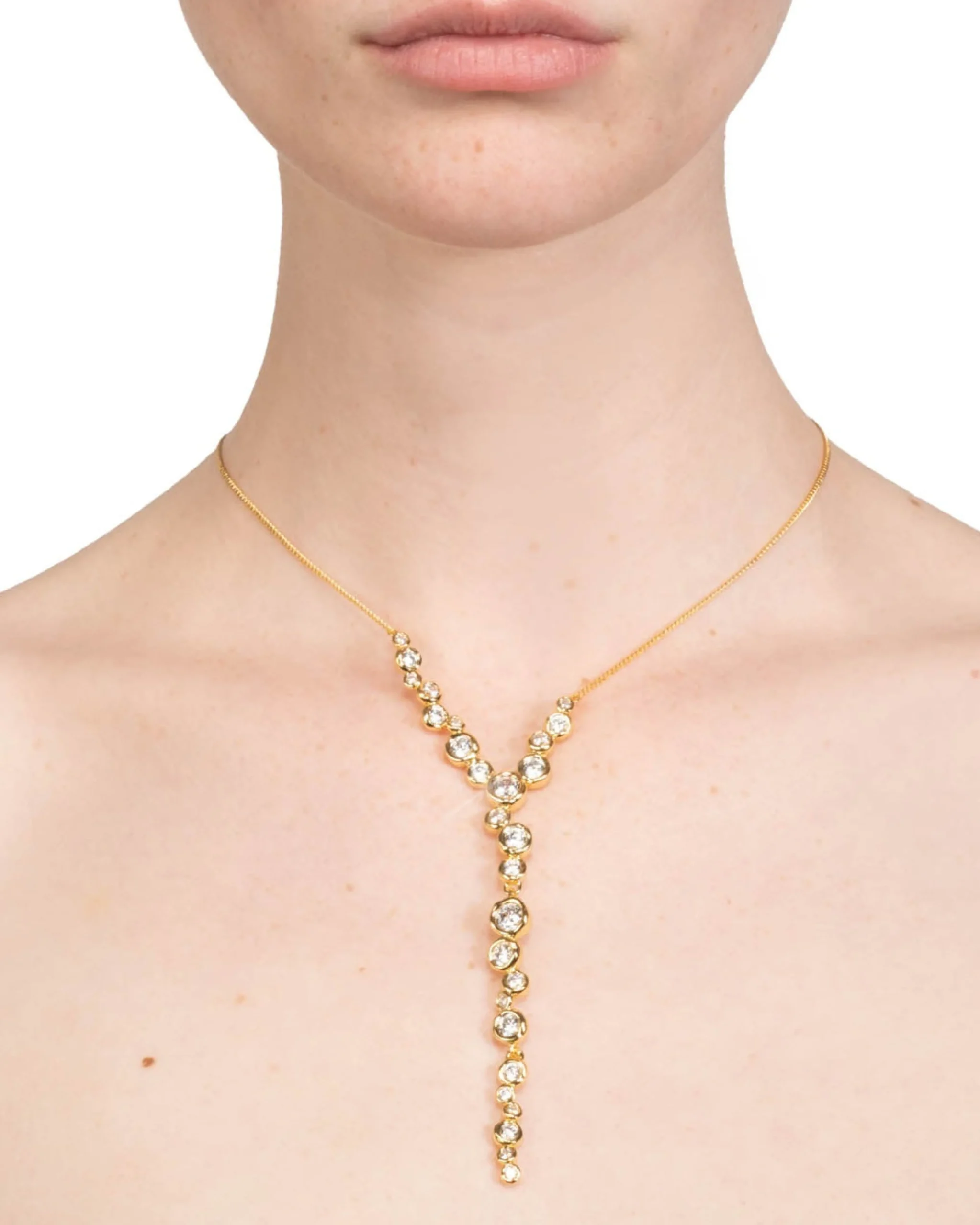 Asterales Gold Cascading Necklace