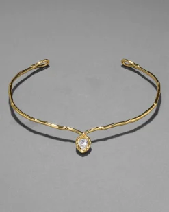 Asterales Gold Floating Collar Necklace