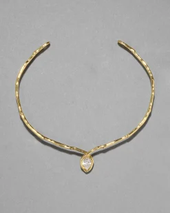 Asterales Gold Floating Collar Necklace