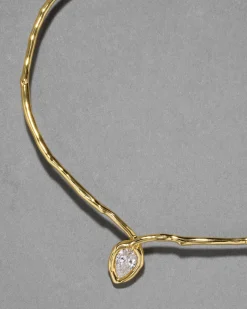 Asterales Gold Floating Collar Necklace