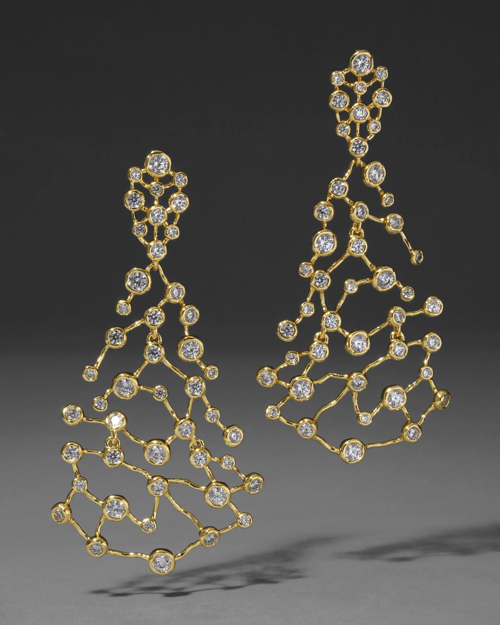 Asterales Gold Large Celestial Earring