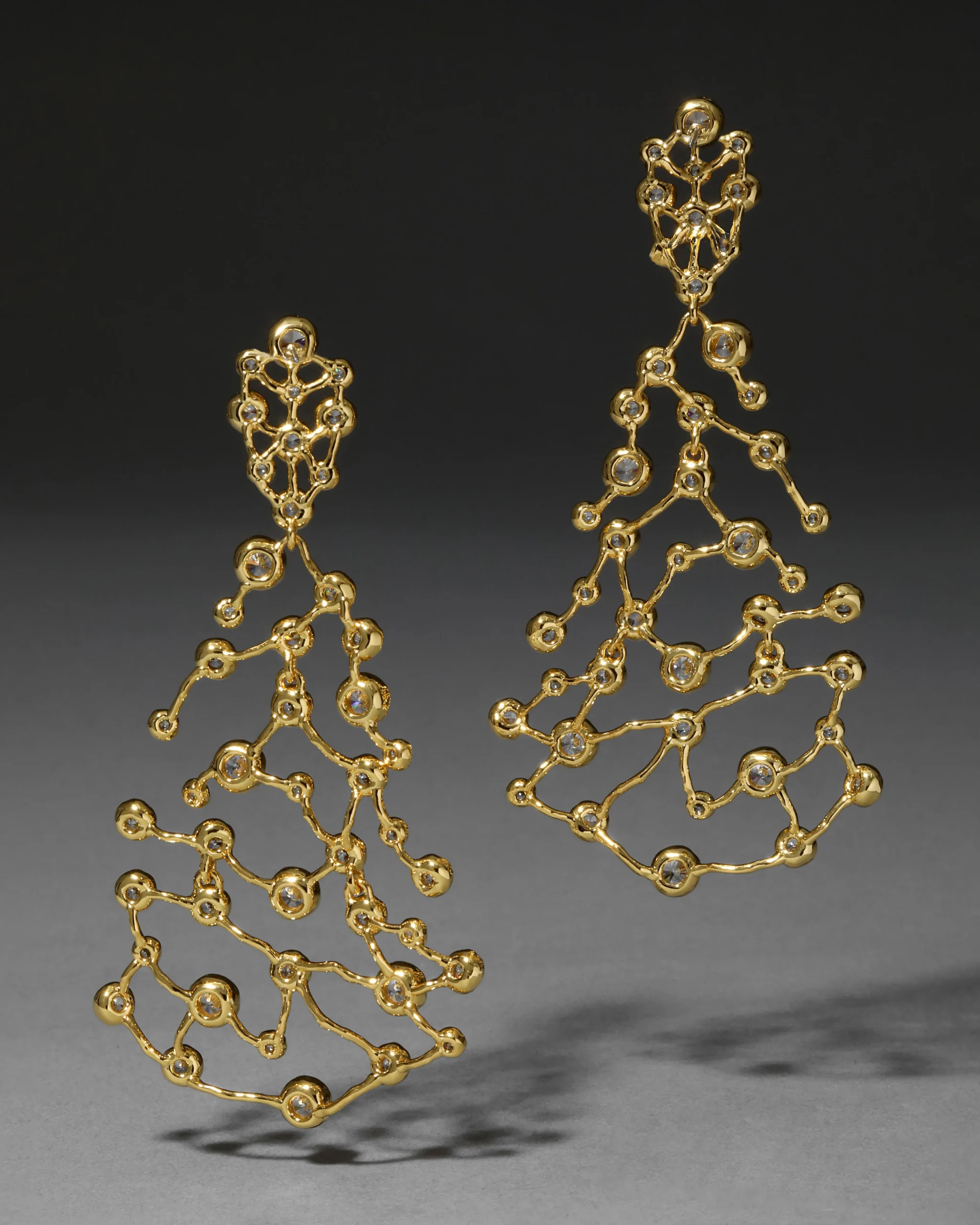 Asterales Gold Large Celestial Earring