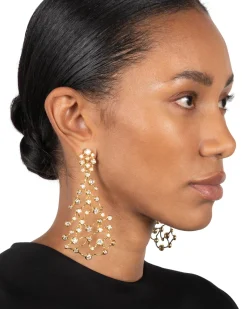 Asterales Gold Large Celestial Earring