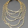 Asterales Gold Multi Layered Necklace