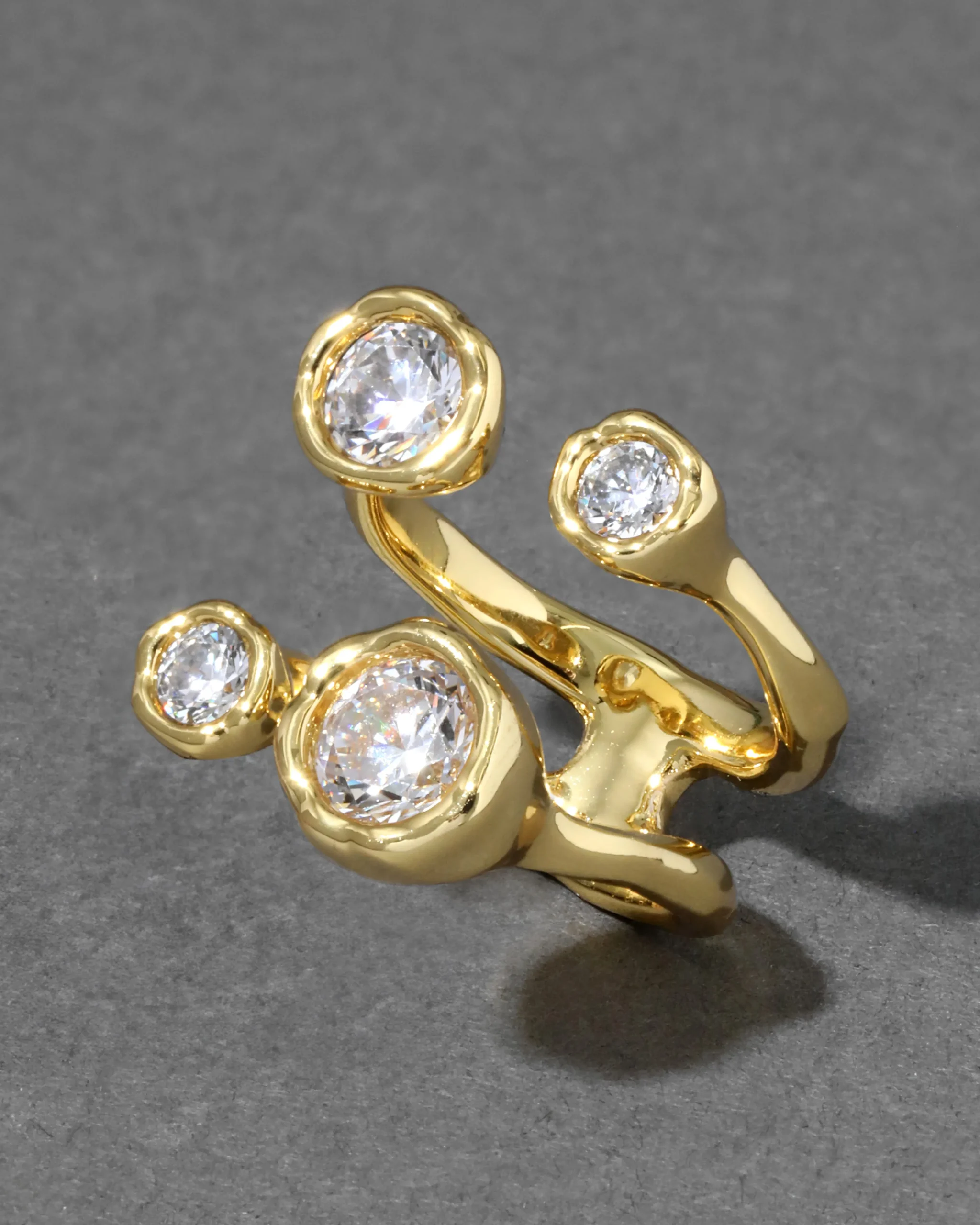 Asterales Gold Open Ring