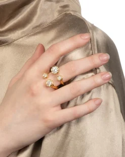 Asterales Gold Open Ring