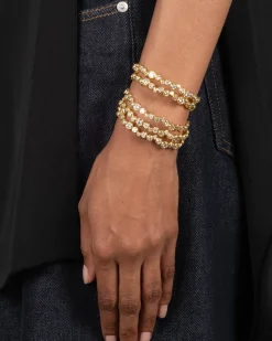 Asterales Gold Skinny Cuff Bracelet