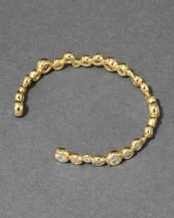 Asterales Gold Skinny Cuff Bracelet