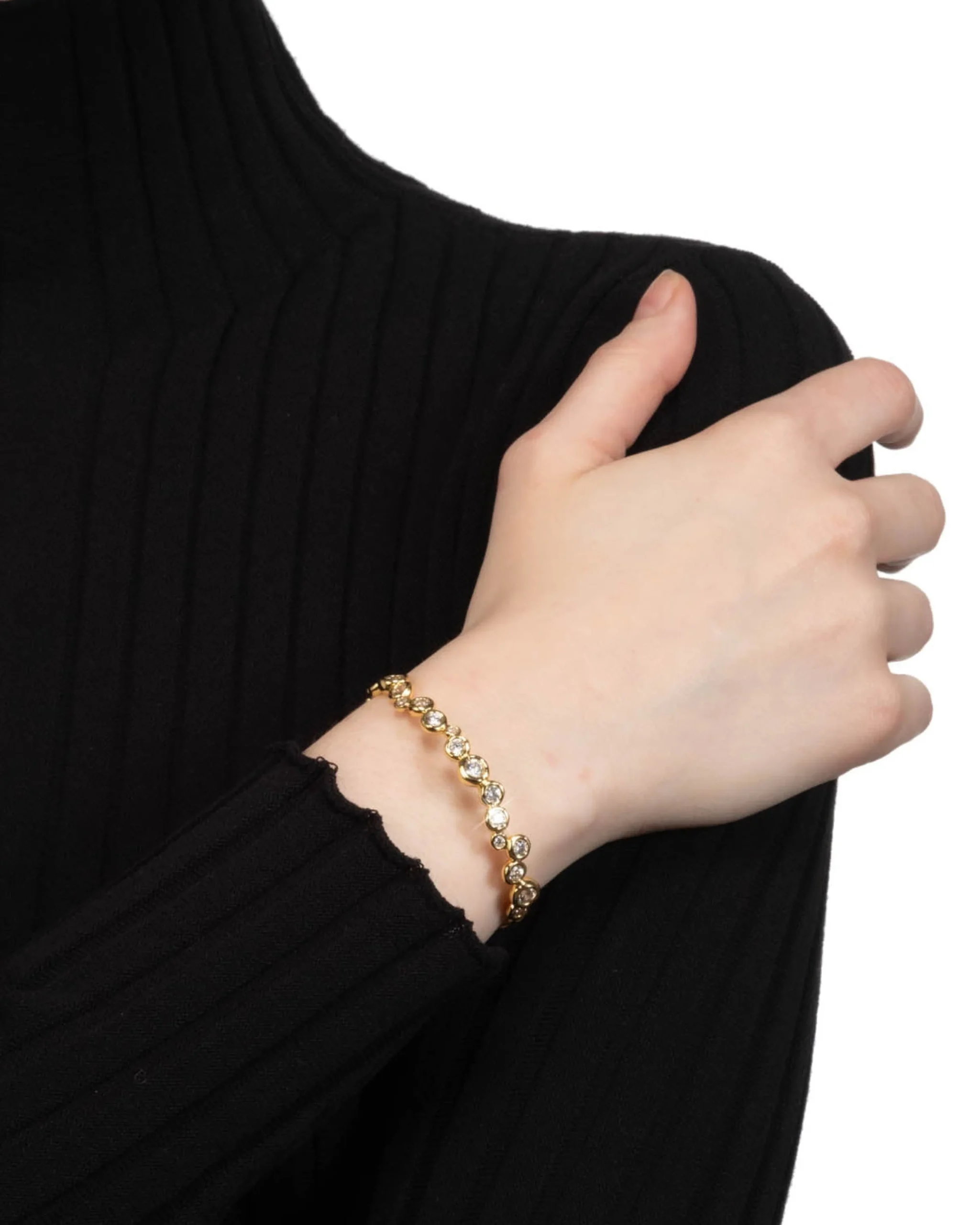 Asterales Gold Skinny Cuff Bracelet