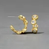 Asterales Gold Small Hoop Earring