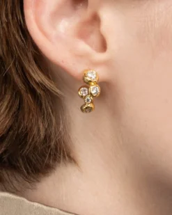 Asterales Gold Small Hoop Earring