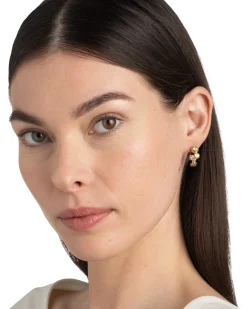 Asterales Gold Small Hoop Earring