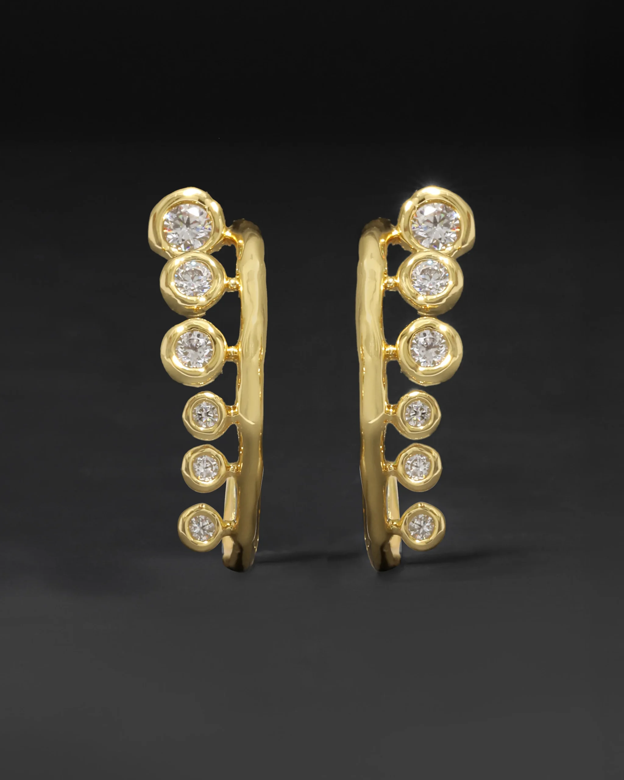 Asterales Modernist Hoop Earring