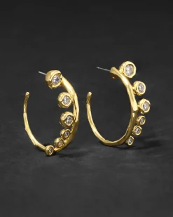 Asterales Modernist Hoop Earring