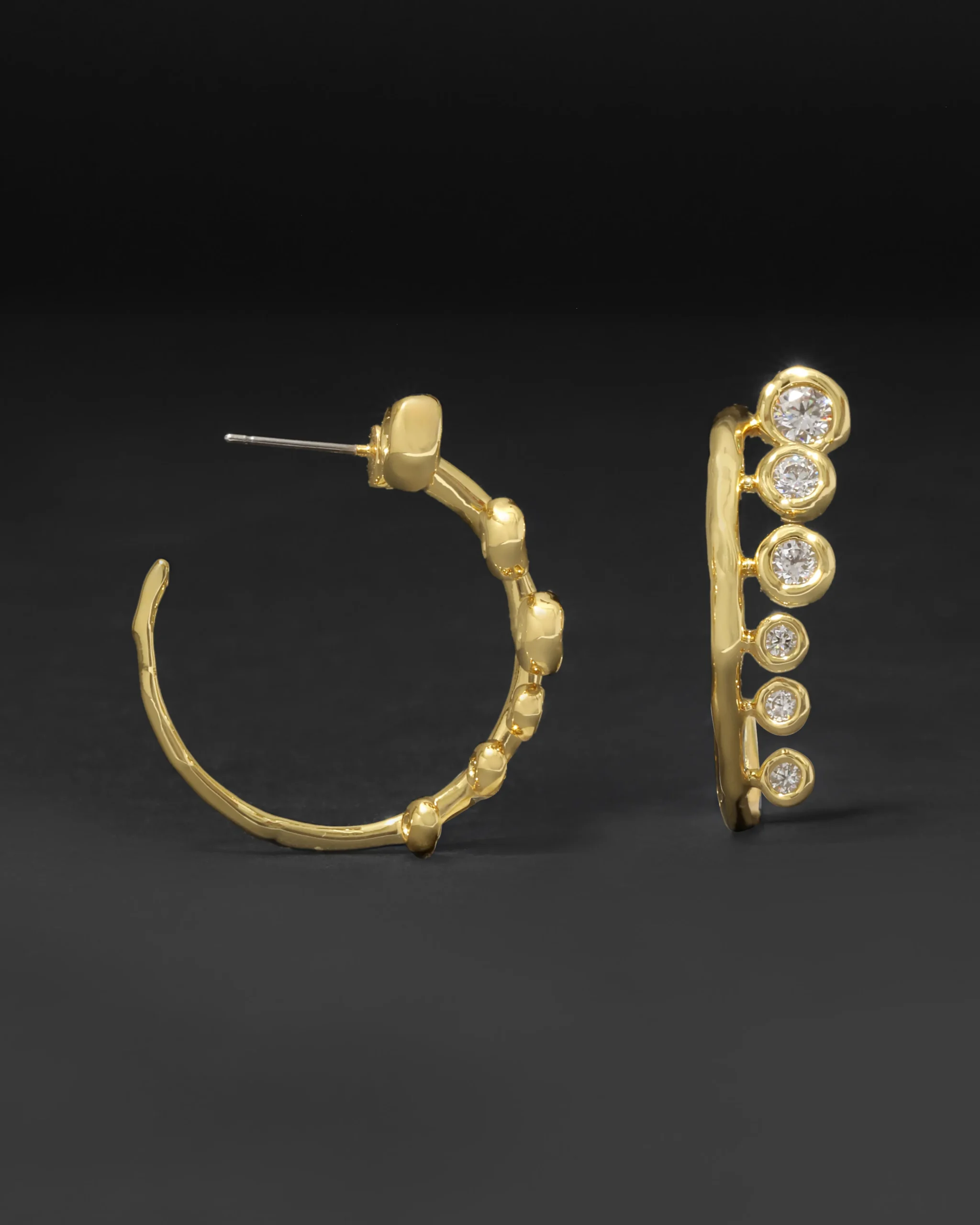 Asterales Modernist Hoop Earring