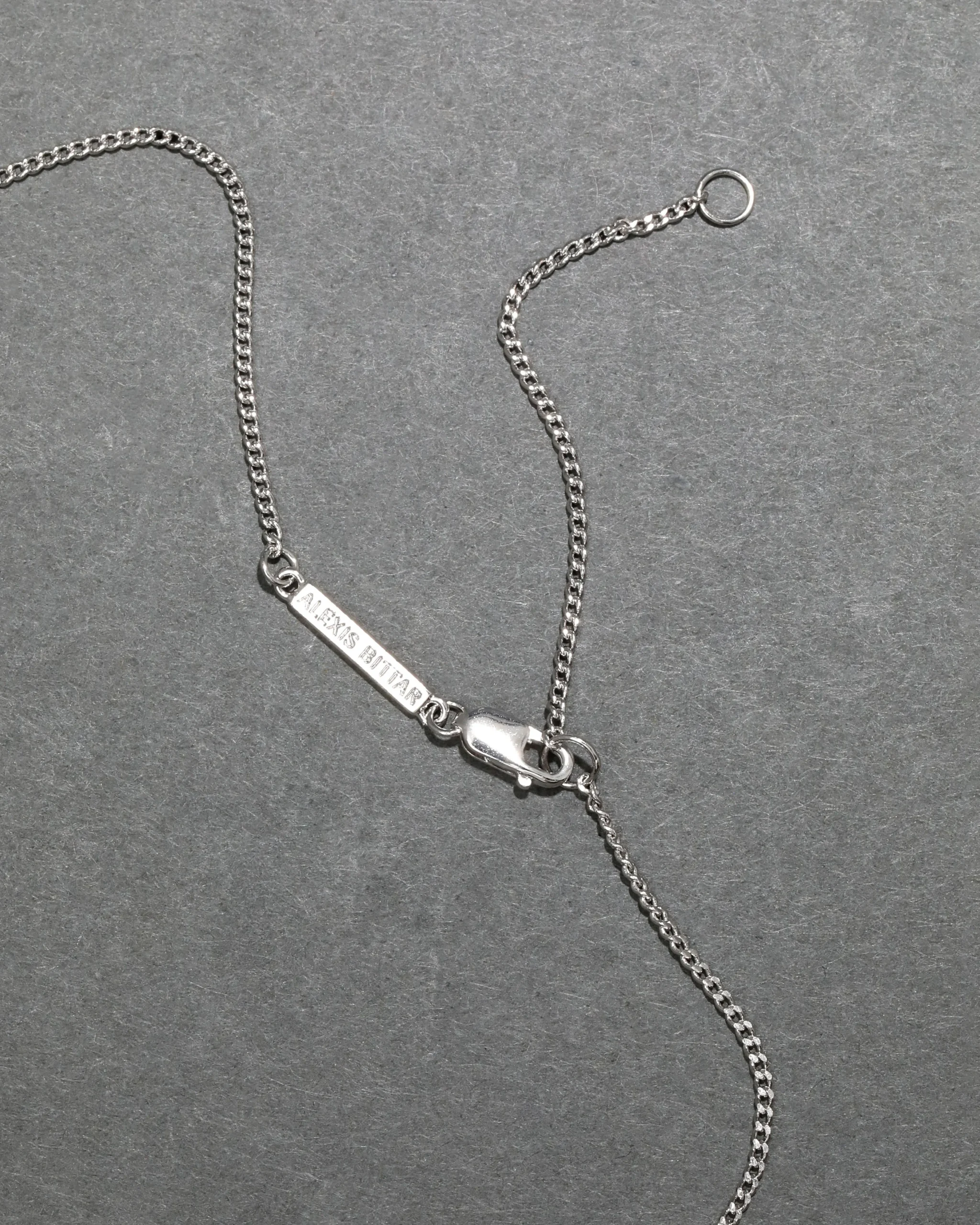 Asterales Silver Solitaire Necklace