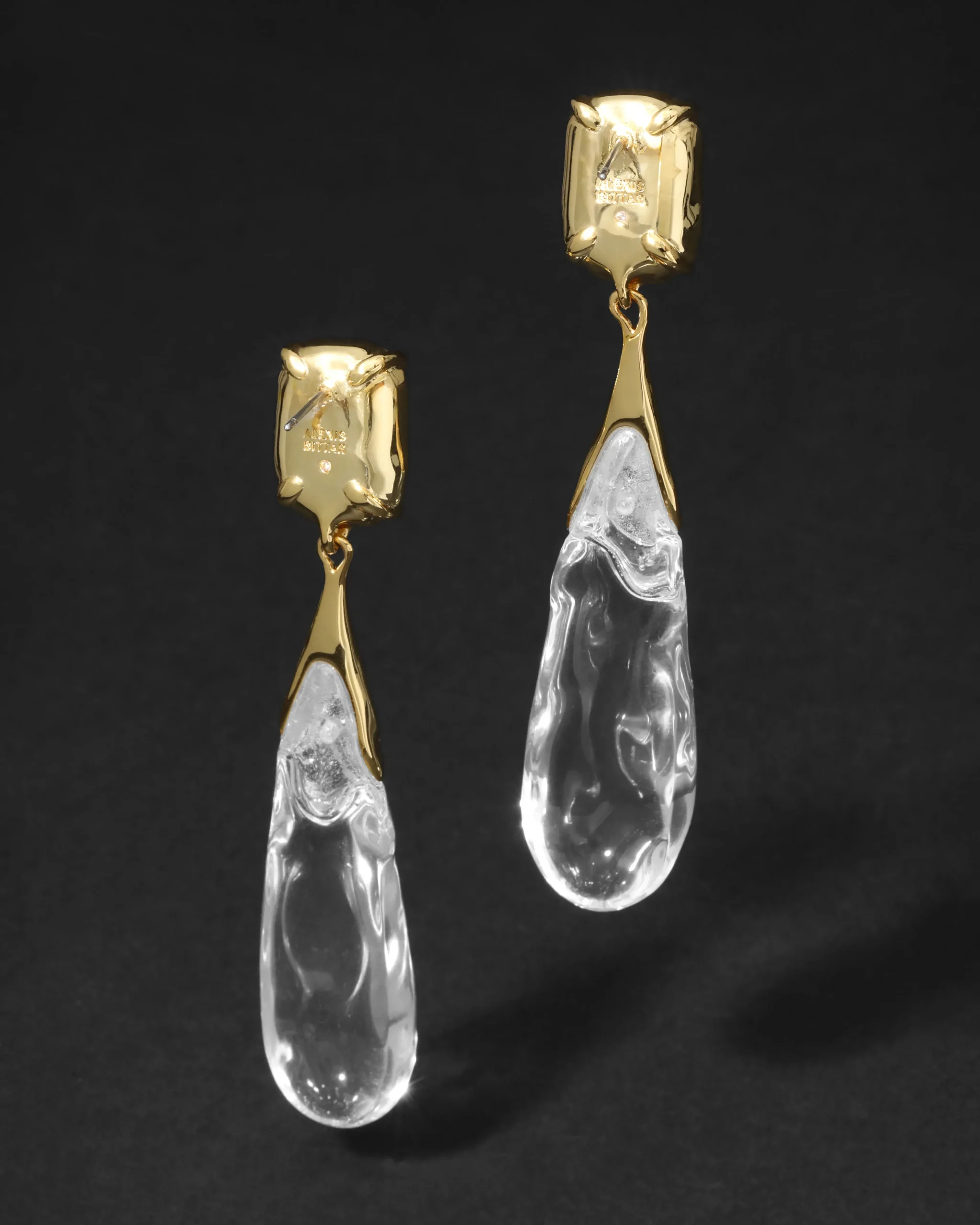 Bonbon Crystal Large Teardrop Earring- Clear