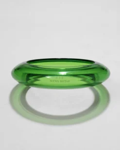 Bonbon Lucite Saucer Bangle Bracelet- Basil