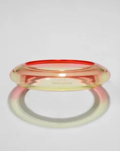 Bonbon Lucite Saucer Bangle Bracelet- Sunset