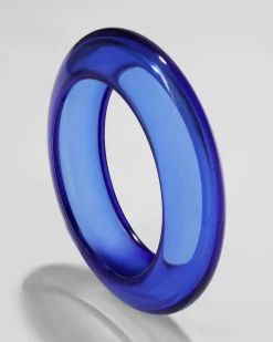 Bonbon Lucite Saucer Bangle Bracelet- Sky
