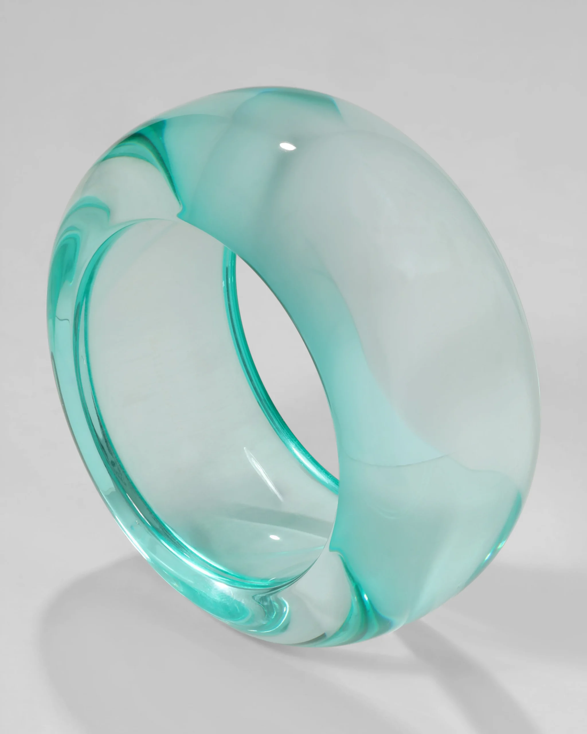 Bonbon Lucite Wide Bangle Bracelet- Horizon