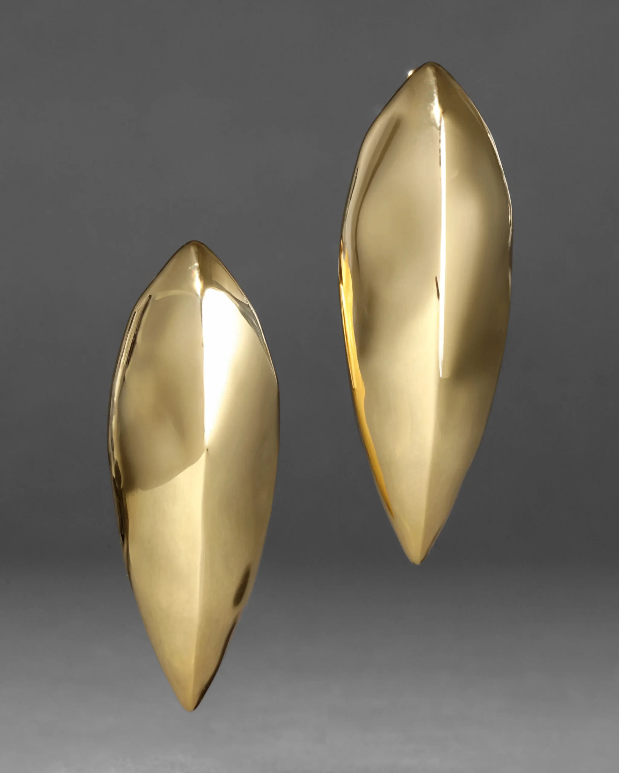 Brut Gold Armor Clip Earring