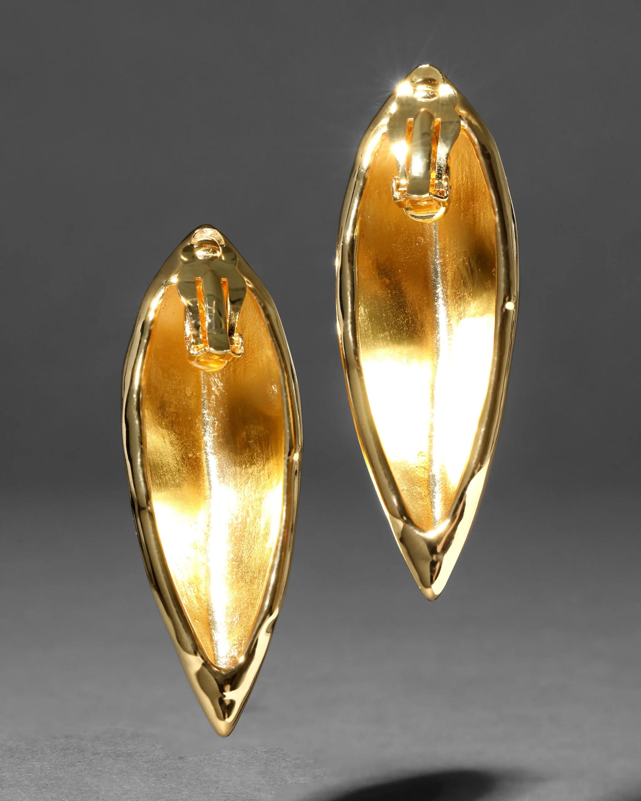 Brut Gold Armor Clip Earring
