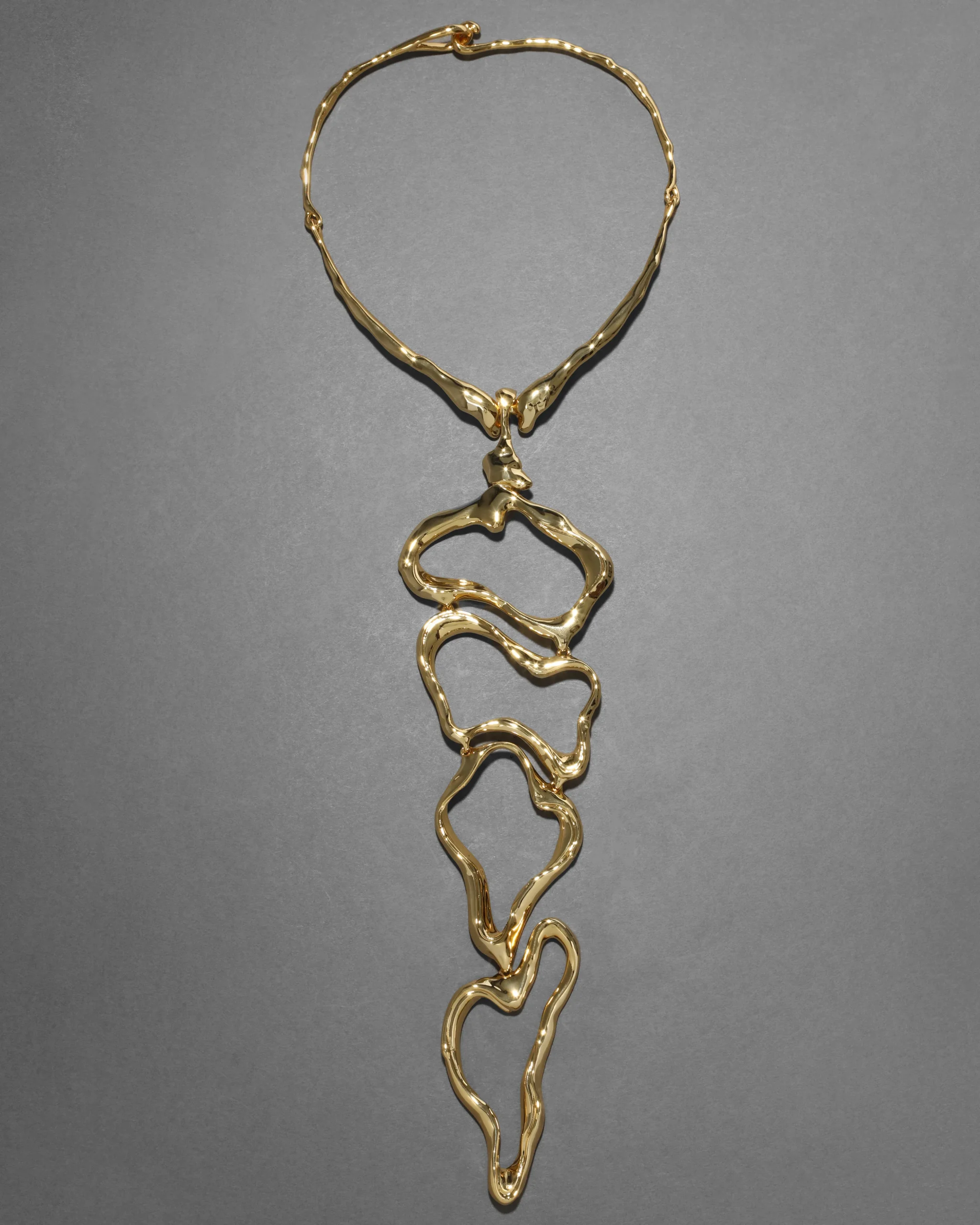 Brut Gold Cascade Collar Necklace