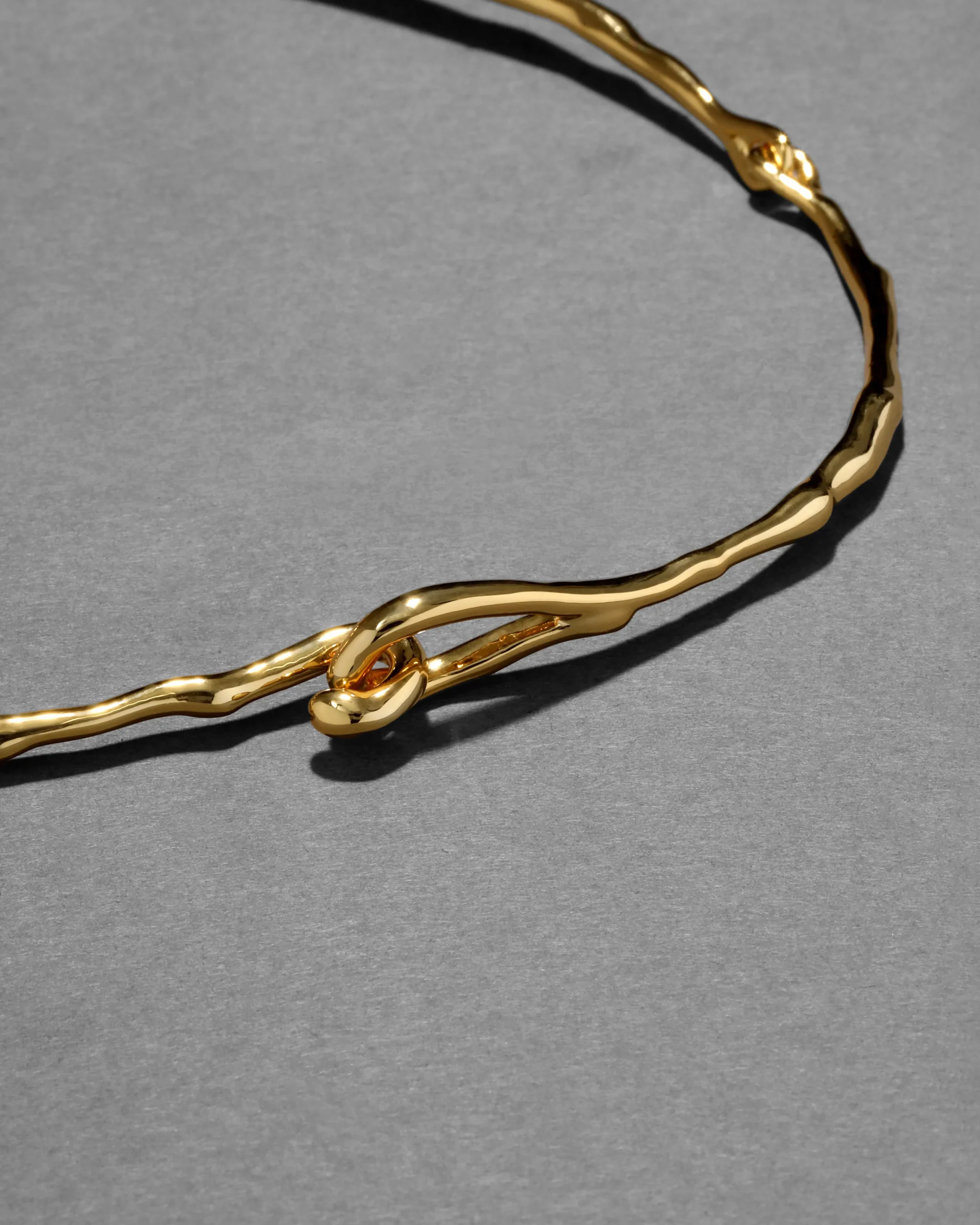 Brut Gold Cascade Collar Necklace