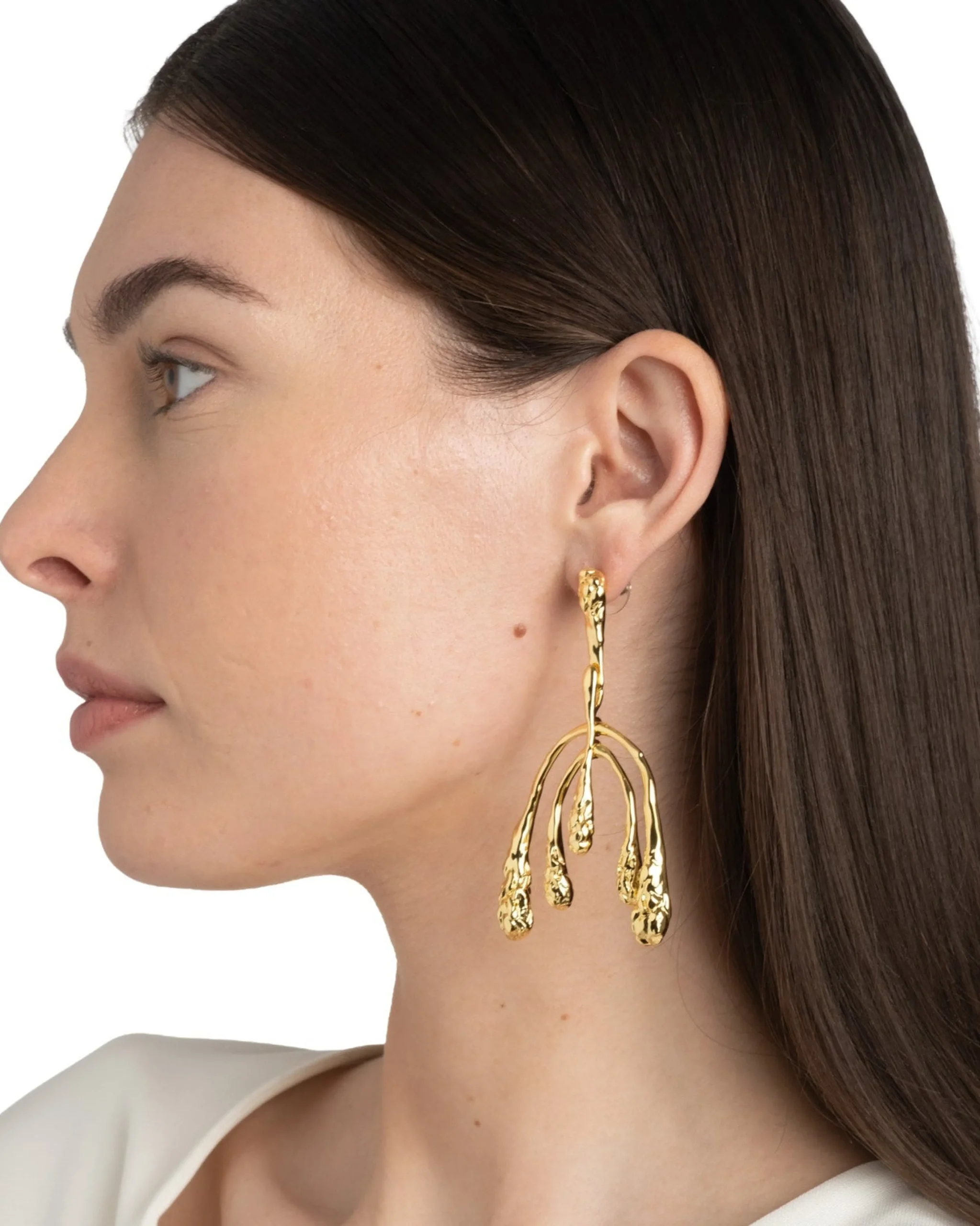 Brut Gold Medium Mobile Earring