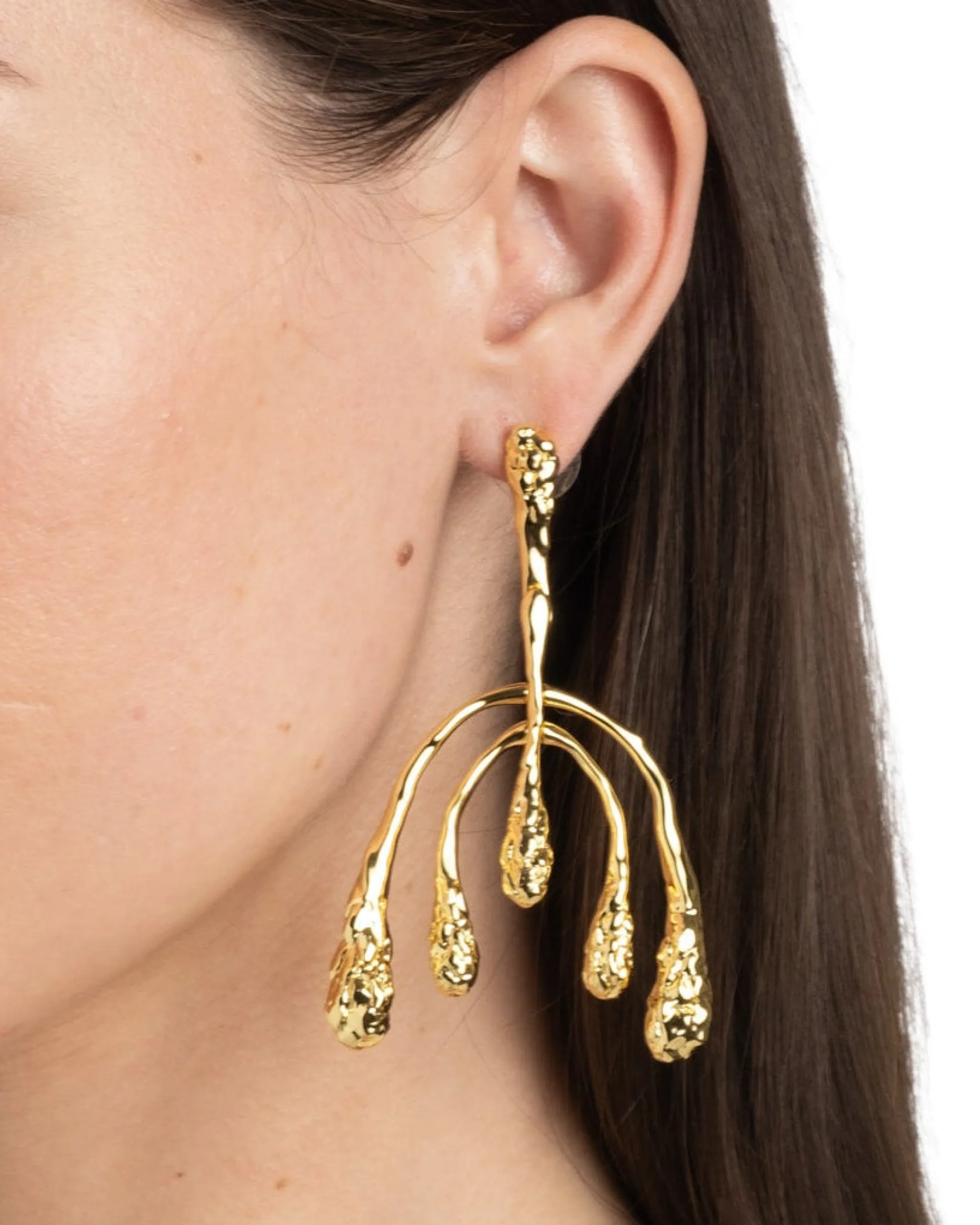 Brut Gold Medium Mobile Earring