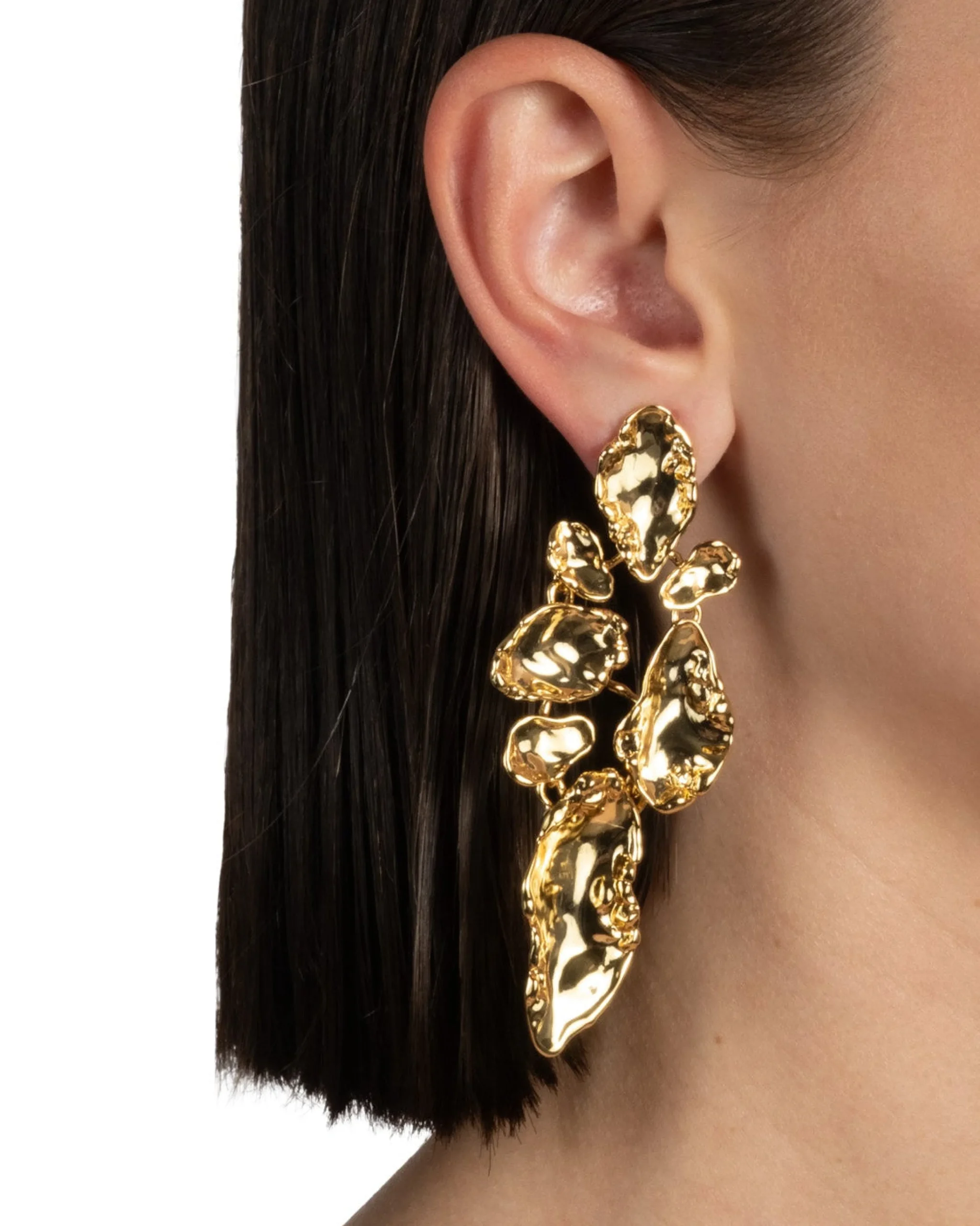 Brut Gold Mosaic Earring
