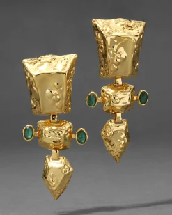 Brut Gold Totem Clip Earring