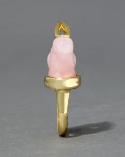 Bunny Rose Quartz Ring