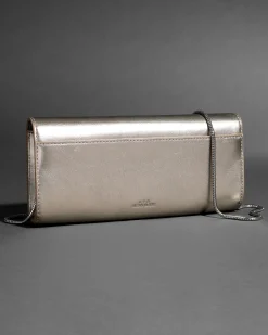 Crystal Curve Clutch- Champagne