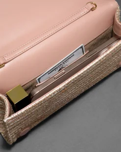 Crystal Curve Clutch- Sunset Blush