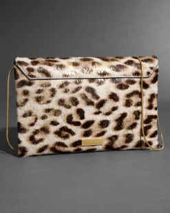 Envelope Clutch- Metallic Leopard