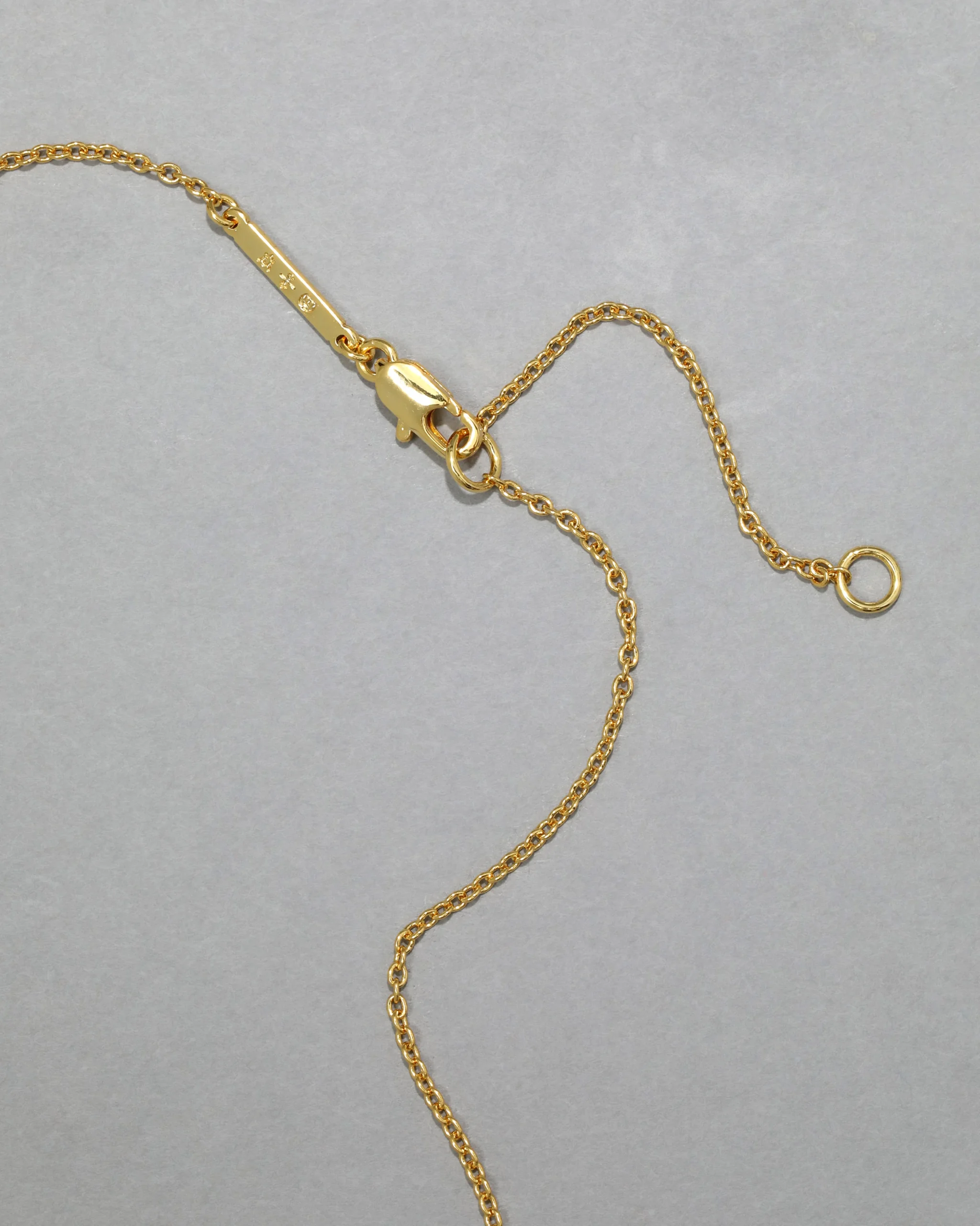 Gold Capped Crescent Lucite Necklace- Lipstick Red