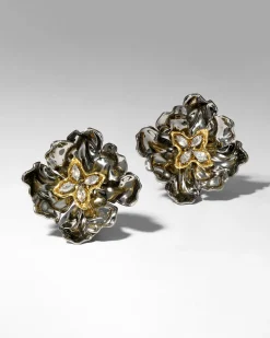 Jardin Noir Rose Clip Earring