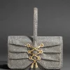 Lace-Up Wristlet- Disco Gold
