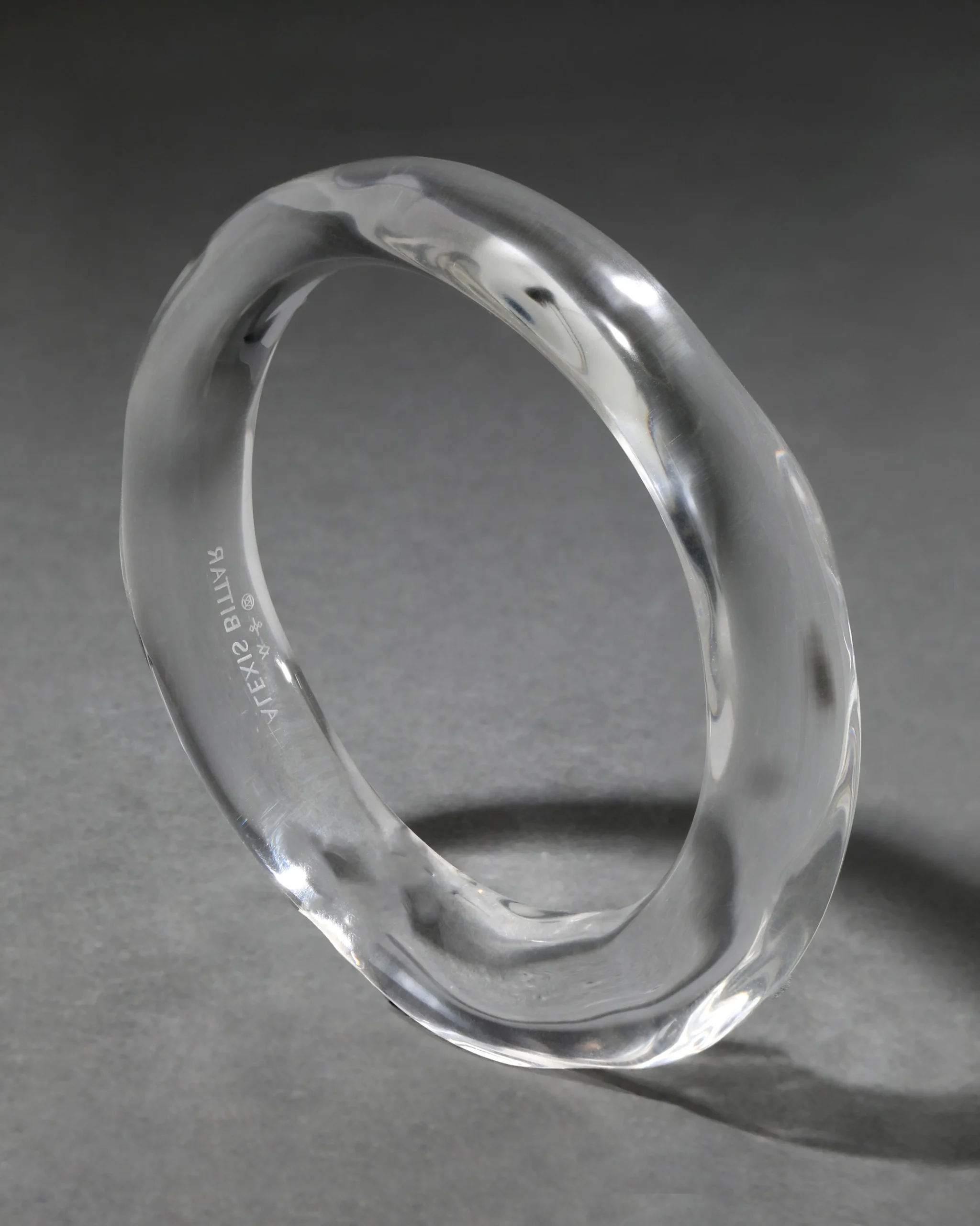 Liquid Lucite Bangle Bracelet