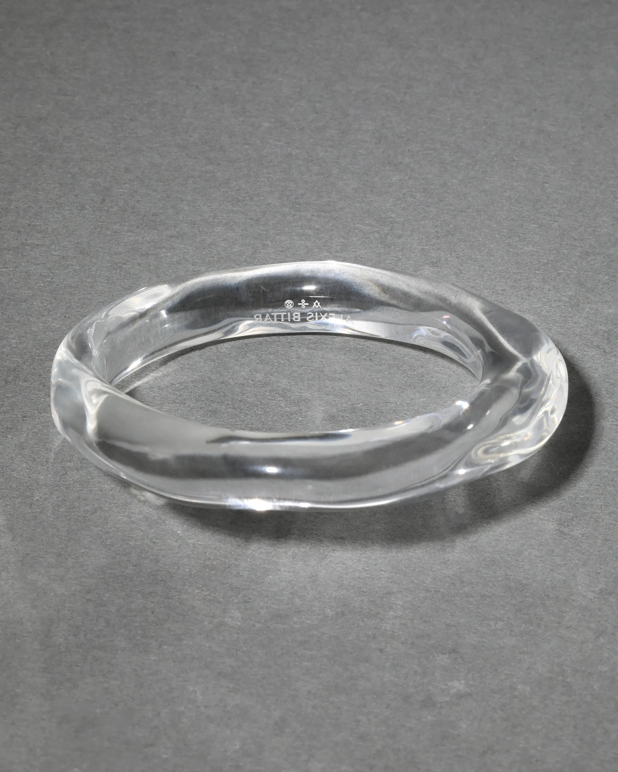Liquid Lucite Bangle Bracelet